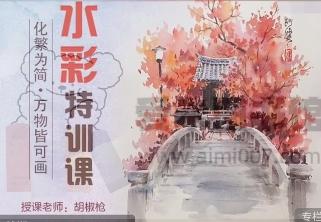 画酿胡椒枪老师《101期：水彩特训课》